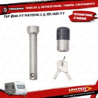 Trojan Locking Stainless Steel Hitch Pin for Trailer Caravan Towing Accessories