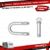 Trojan Bolt Shackle 1/2 X 3 Inch HT Zinc Plated Trailer Suspension Accessories