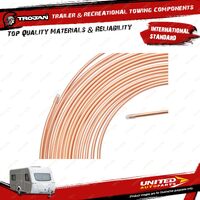 Trojan Copper Tubing 3/16 15M Roll for Trailer Hardware Accessories