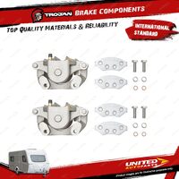 2x Trojan Trailer Brake Caliper Hydraulic NZ 304 316 Stainless Steel Piston