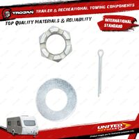 Trojan Trailer Axle Nut Kit Wheel Hub Spare Parts for Vehicle Accessories