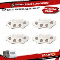 4 Pcs Trojan Trailer Brake Caliper Hydraulic Pad 304 Stainless Steel No Asbestos