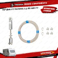 Trojan Fitting Kit Cable Brakes F/PUL 9m for Trailer Brake Hoses & Cables