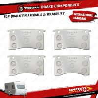 4 x Trojan Trailer Brake Caliper Mechanical Pads 304 Stainless Steel No Asbestos