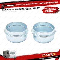 Pair Trojan Grease Caps 52mm 2000Kg 97-10/2010 Trailer Hub Bearing & Seal Parts