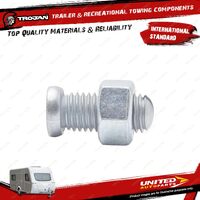 Trojan Anti Rattle Bolt Kit M12 X 1.75 Retail for Trailer Couplings Spare Parts