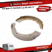 Pair Trojan Brake Shoe Set 12 Inch Drum for Trailer Caravan Components