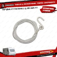 Trojan Winch Wire 5mm X 7.0m 23 Ft for Trailer Winches Spare Parts