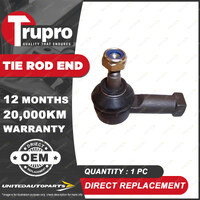 1 Pc Trupro LH Outer Tie Rod End for Holden Barina SB XC Combo Tigra