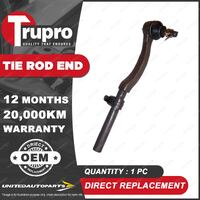 1x Trupro LH Outer Tie Rod End for Toyota Tercel AL25 1.5L Wagon 08/1984-10/1989