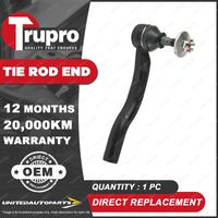 1 Pc Trupro LH Tie Rod End for Toyota Prius ZVW30 1.8L 73KW 07/2009 - 02/2016