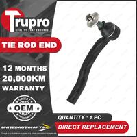 1 Pc Trupro RH Tie Rod End for Toyota Prius ZVW30 1.8L 73KW 07/2009 - 02/2016