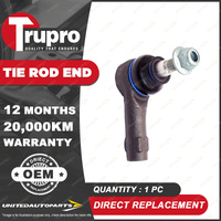 1 Pc Trupro LH Tie Rod End for Volkswagen Amarok 2H Touareg 7L 7P 2002-2022