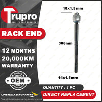 1 Pc Trupro Rack End for Mazda MX6 626 GD Hatchback Coupe 02/1989-10/1991