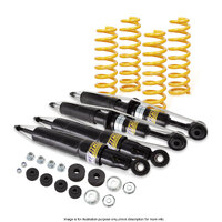 F + R Shock Absorbers Raised King Springs for Toyota Landcruiser UZJ200R VDJ200R