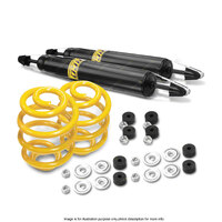 Rear Shock Absorbers Lowered King Springs for FORD CORTINA TE TF Sedan S/Wagon