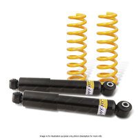 Rear Shock Absorbers Raised King Springs for NISSAN PATHFINDER R50 3.3 V6 ST TI