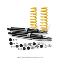 Front Shock Absorbers Raised King Springs for LANDCRUISER FJ HDJ HZJ 80 105R