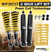 2" 50mm Foam Cell Lift Kit Complete Strut Shock Coil for Toyota FJ Cruiser 06-On