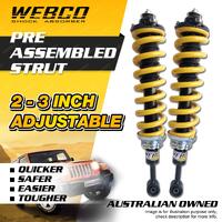 Adjustable 2"-3" Lift Kit Front Webco Complete Strut for Ford Everest UAII 18-22