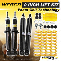 2" 50mm Foam Cell Lift Kit Webco Shocks Coil Springs for Isuzu Mu-X 2014-2021