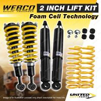 2" 50mm Foam Cell Lift Kit Complete Strut Webco Shocks Coil for Isuzu Mu-X 14-21