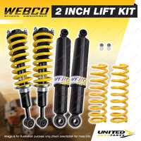 2" 50mm Lift Kit Complete Strut Webco Shocks Coil for Mitsubishi Pajero Sport