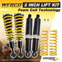 2" 50mm Foam Cell Lift Kit Complete Strut Shock Coil for Mitsubishi Pajero Sport