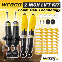 2" 50mm Foam Cell Lift Kit Shocks Coil for Nissan Navara NP300 Coil sus 15-on