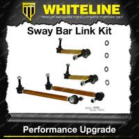 Whiteline Front + Rear Adjustable Sway Bar Link Kit for Nissan GT-R R35 6CYL