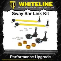 Whiteline F+R Adj Sway Bar Link Kit for Ford Laser KN KQ 4CYL 3/1999-7/2000