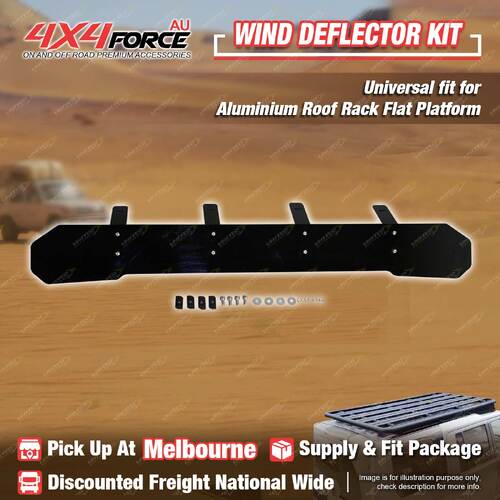 4X4FORCE 125cm Width Wind Deflector for Aluminum Roof Rack Flat Platform MEL