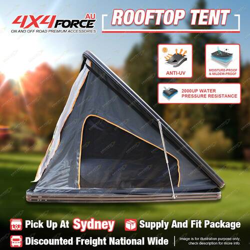 4X4FORCE Rooftop Tent Gray+Orange - 400G Polyester Cotton Waterproof SYD