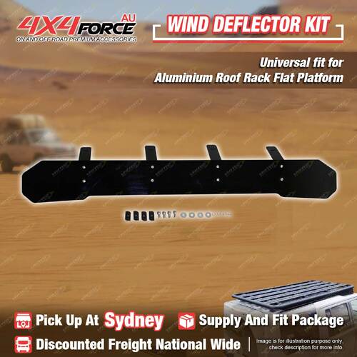 4X4FORCE 125cm Width Wind Deflector for Aluminum Roof Rack Flat Platform SYD