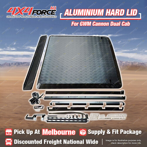 4X4FORCE HD Aluminium Hard Lid Cover for Great Wall Cannon Dual Cab Ute MEL