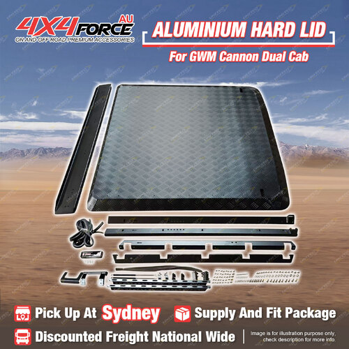 4X4FORCE HD Aluminium Hard Lid Cover for Great Wall Cannon Dual Cab Ute SYD