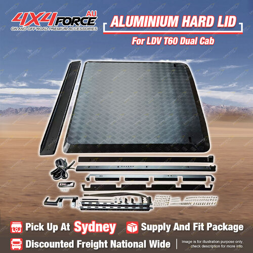 4X4FORCE Heavy Duty Aluminium Hard Lid Cover for LDV T60 Dual Cab Ute SYD