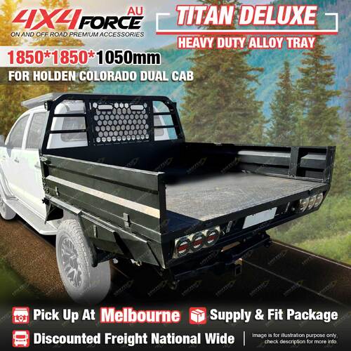 4X4FORCE Aluminium Trays 1850x1850x1050mm for Holden Colorado Dual Cab MEL