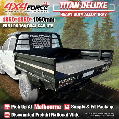 4X4FORCE Deluxe Aluminium Trays 1850x1850x1050mm for LDV T60 Dual Cab Ute MEL