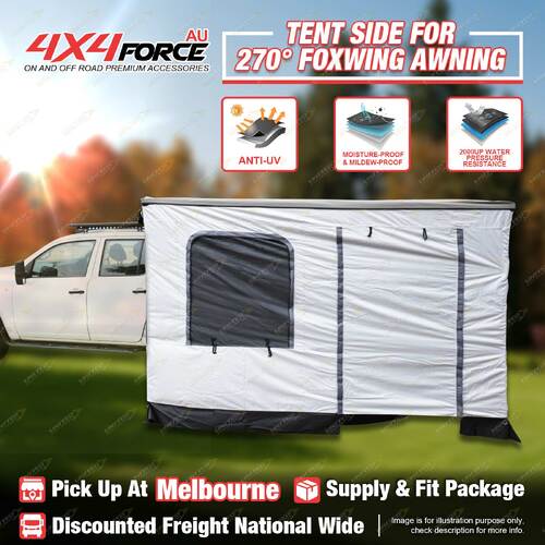 4X4FORCE Tent Side Only for LHS 270 Degree Foxwing Awning - Outdoor Camping MEL