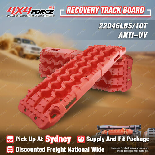 Recovery Track Traction Boards Sand Mud Snow Truck 4WD Offroad Car Black Red SYD