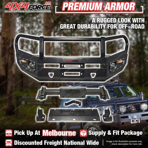 Premium Armor Bumper Bullbar Skid Plate & LOOP for Isuzu D-MAX 12-16 MEL Stock