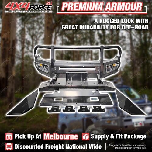 Premium Armor Bullbar Skid Plate LOOP for Mitsubishi Triton MQ 15-On MEL Stock