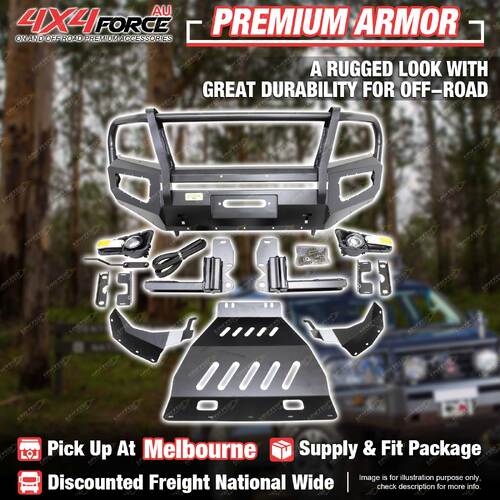 Premium Armor Bullbar Bar Skid Plate LOOP for Nissan Navara NP300 D23 15-20 MEL