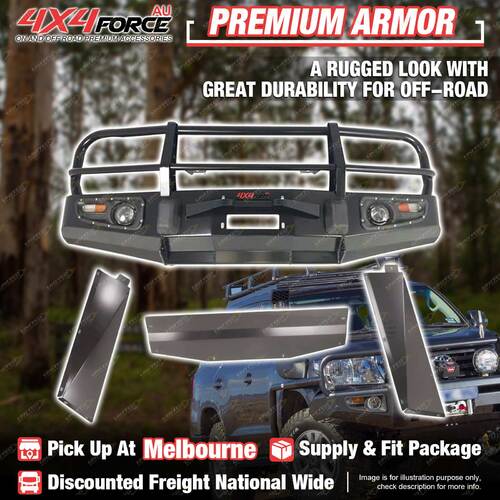 Armor Bumper Bullbar Guard Plate 3 LOOP for Toyota LandCruiser 80 MEL Stock