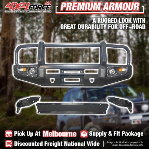 Armor Bumper Bullbar Stone Guard Plate 3 LOOP for Toyota Prado 90 MEL Stock