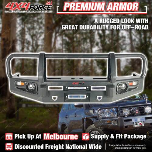 Premium Armor Bumper Bullbar 3 LOOP for Toyota Landcruiser 79 Dual Cab 07-16 MEL