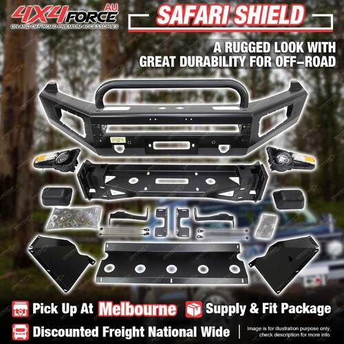 Safari Shield Bumper Bullbar With U LOOP for Volkswagen Amarok 11-23 MEL Stock