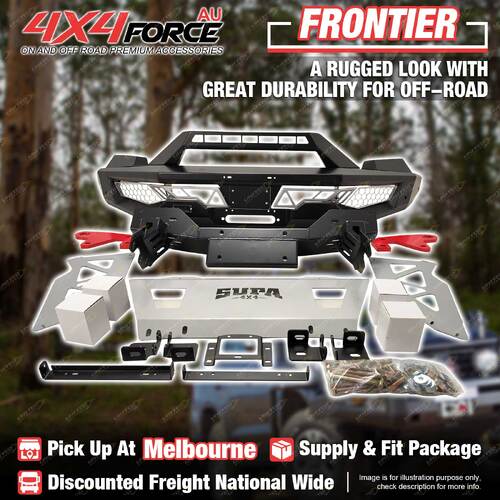 APEX Bull Bar Front Bumper Bar with U Loop & Tow Point for Ford Ranger T7 MEL