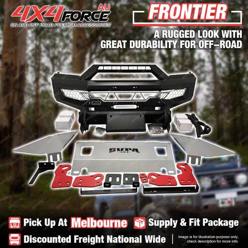 APEX Bull Bar Front Bumper U Loop & Tow Point for Mitsubishi Triton MR 19-23 MEL